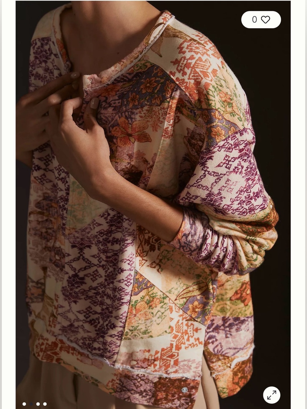 Anthropologie Pilcro Patchwork Sweatshirt , size XS